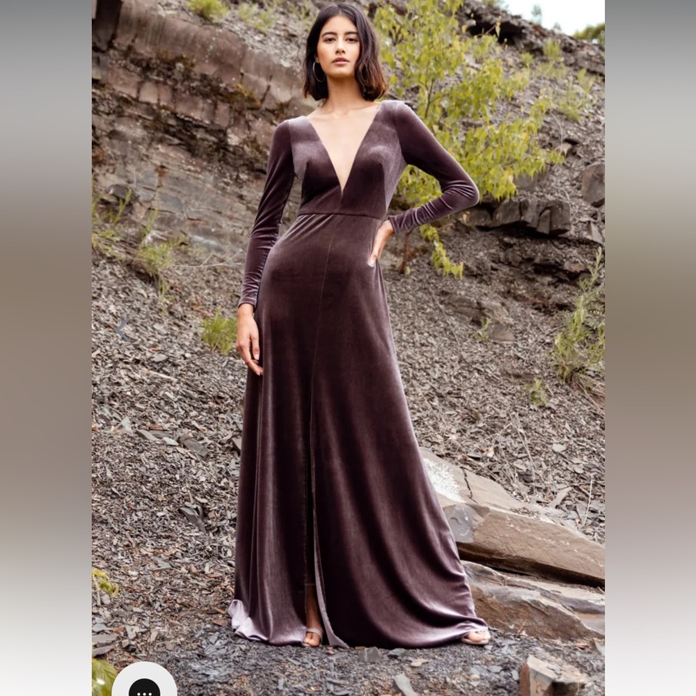 Jenny Yoo Malia Dress. Size 10. Color Vintage Plum